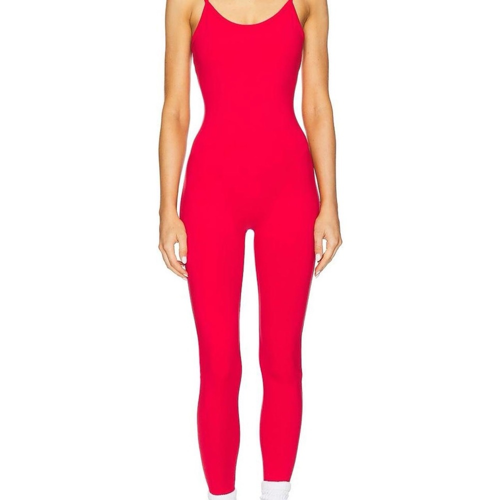 Alo Airbrush One And Done Onsie in Bold Red
